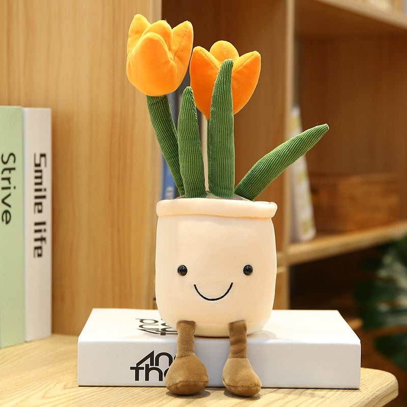 Tulipa Plantas Suculentas de Pelúcia