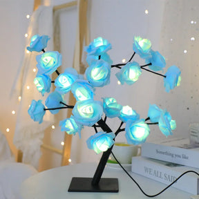 PinkLamp ® - Luminária de Rosas em LED + BRINDE (Umidificador de Ar Portátil)