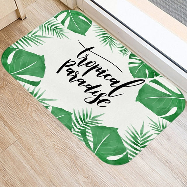 Tapetes Decorativos em Tema de Plantas Tropicais