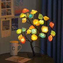 PinkLamp ® - Luminária de Rosas em LED + BRINDE (Umidificador de Ar Portátil)